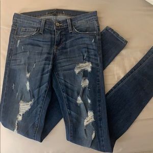 Flying Monkey Medium Wash Ripped Skinny Jean